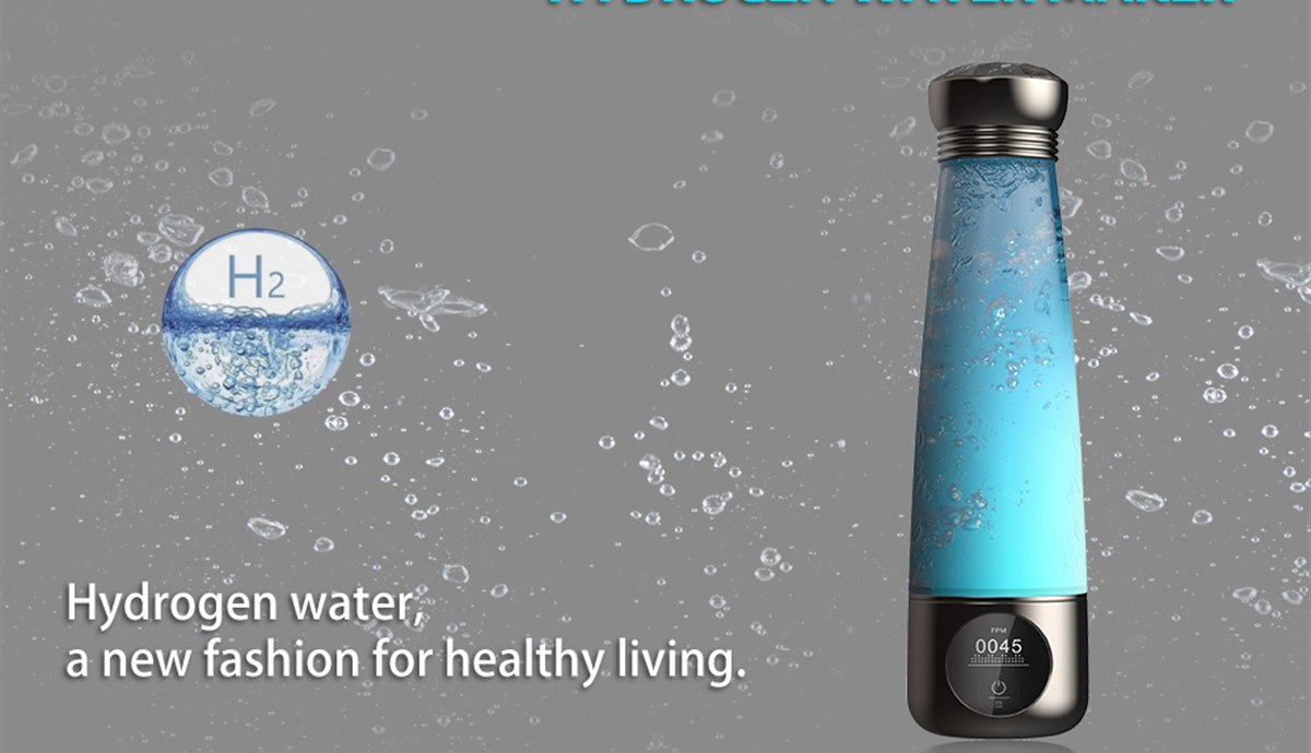 Hydrogen water bottle with concentration display used for dissolved hydrogen quality testing
