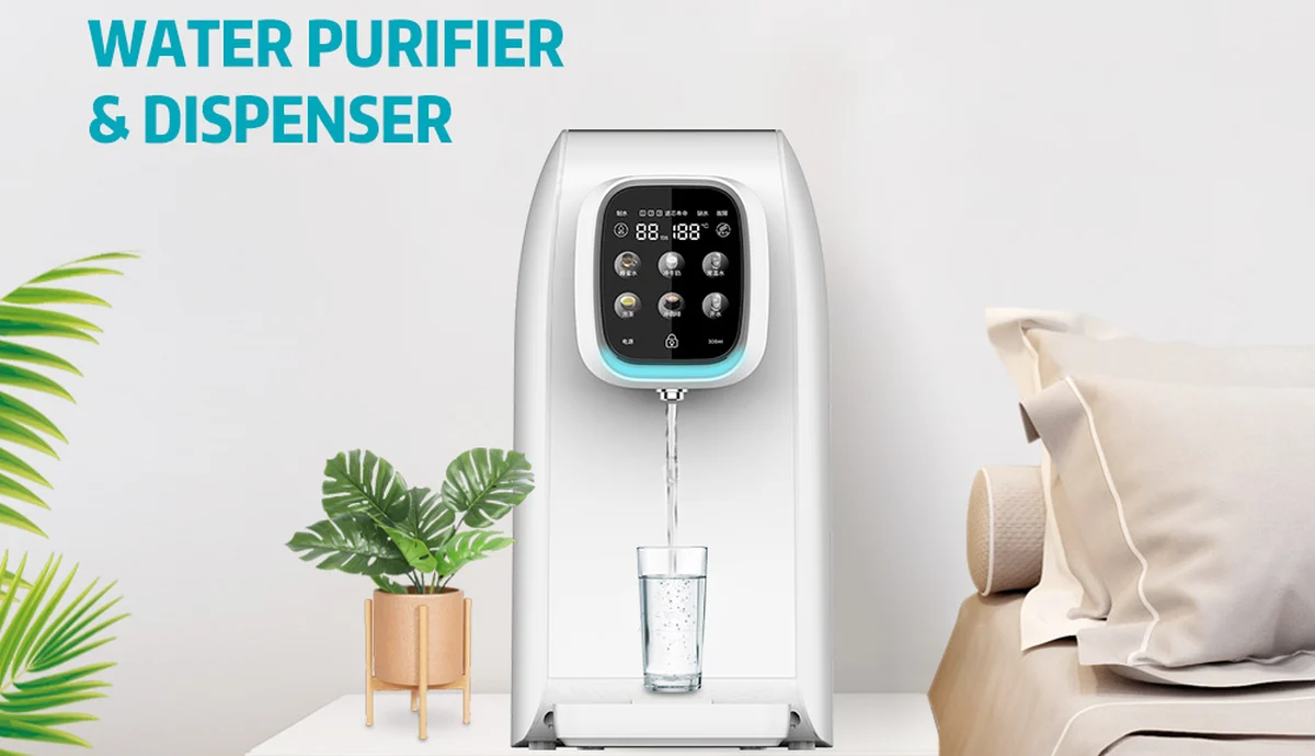 Countertop instant hot water purifier and dispenser for private-label household markets